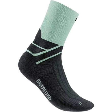 Bauerfeind Run Performance Mid Cut  Hardloopsokken Dames-turkoois
