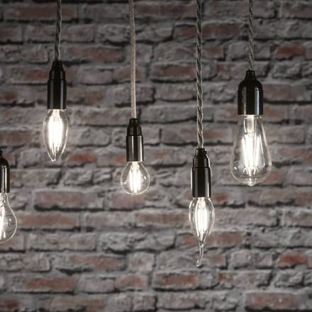 Filament 230 V LED kaars E14 2x470lm 2x4,8W 4000K Mat