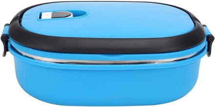 Lunchbox RVS - Voedselcontainer - Picknick Outdoor - Draagbaar Ontwerp - 900ml Capaciteit - Blauw