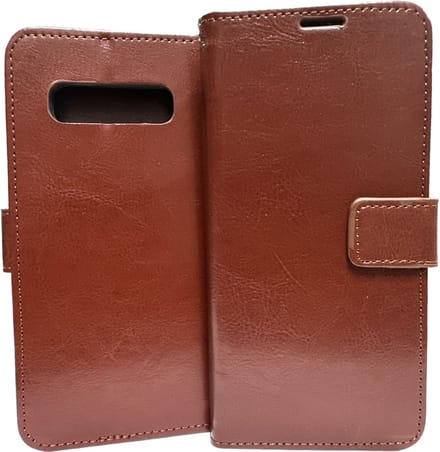 Bookcase Geschikt voor: Samsung Galaxy S8 Plus - Bruin - portemonnee hoesje