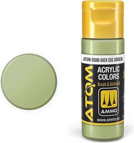 AMMO by Mig Jimenez Hobbyverf Acrylverf - MIG 20086 ATOM - DUCK Egg Green - Acryl - 20ml Verf flesje - 20 ml