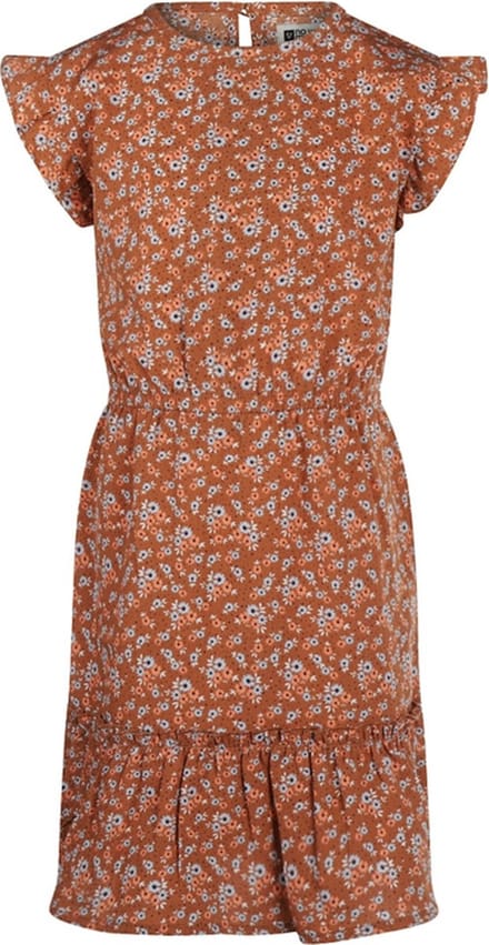 No Way Monday-Meisjes Jurk ss-Bruin