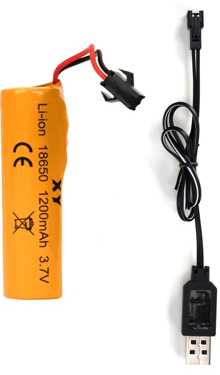 Lithium Ion 18650 3.7V 1200mAh Rechargable Battery - RC Stunt Car Extra Accu