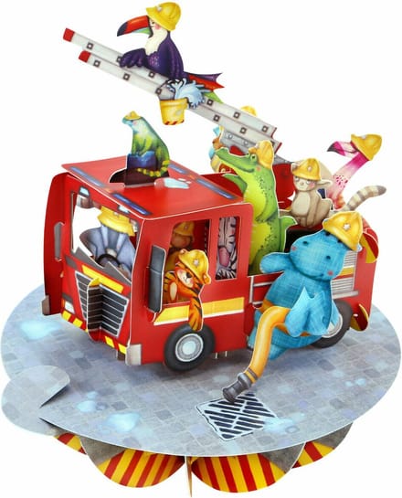 3D kaart Brandweerwagen - Santoro London Pirouettes