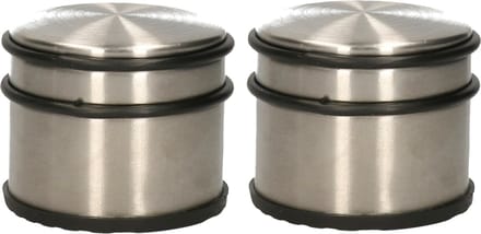 2x Deurstopper - Chroom - Voor Binnen En Buiten - Deurbuffer