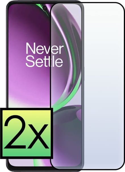 Screenprotector - 2 Stuks - Geschikt voor OnePlus Nord CE 3 Lite - Full Cover - Beschermglas - Gehard Glas - Tempered Glass - Screen Protector