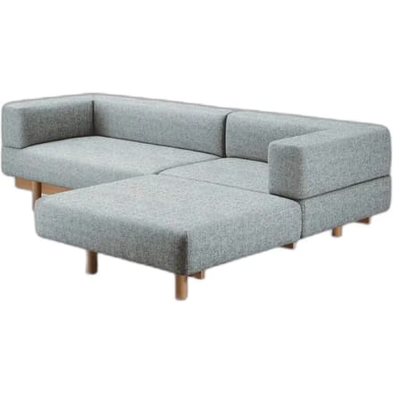 Bank met rechte chaise longue 12 Emko Alchemist