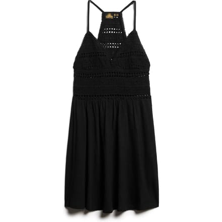 Superdry - Jersey min-jurk met kanten details - Dames - Jurken