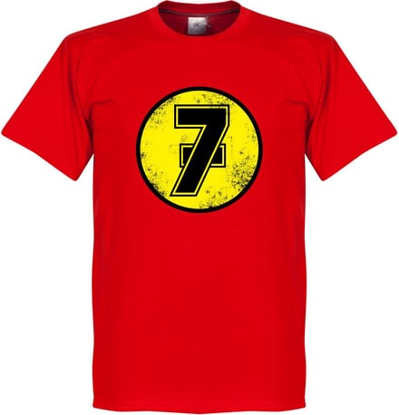 Barry Sheene No7 T-Shirt - Rood - XS