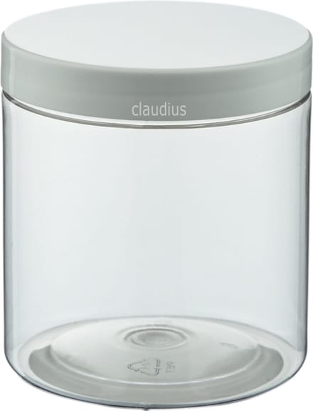 Lege plastic potje 250 ml PET transparant - met witte deksel - set van 10 stuks - Navulbaar - Leeg