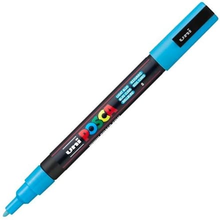 Markeerstift POSCA PC-3M Licht Blauw 6 Stuks