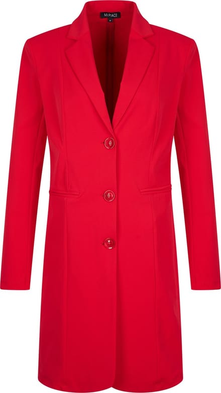 MI PIACE - Travel Lange Blazer Uni 2132 Red - Maat : S