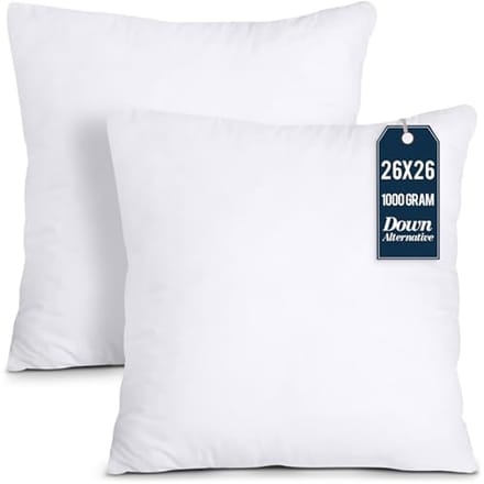 Decoratieve kussens voor binnen - 2 stuks, 66 x 66 cm, wit