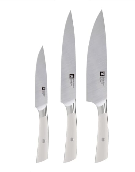Richardson Sheffield Supreme 3-delige Premium Keukenmessenset – Vlijmscherp – Duits MoV Messenstaal – Langdurige Scherpte & Optimale Snijprestaties – Ivoor – Luxe Geschenkverpakking
