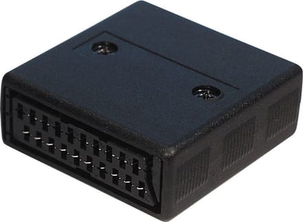 21-pins Scart koppelstuk / zwart