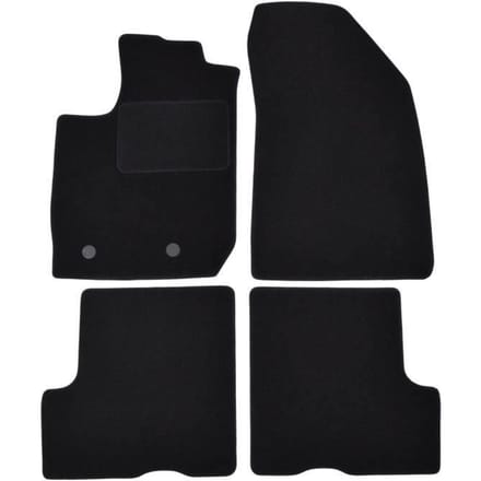 Vloermatten - Dacia - Duster - Zwart velours - 4 stuks - Precieze pasvorm
