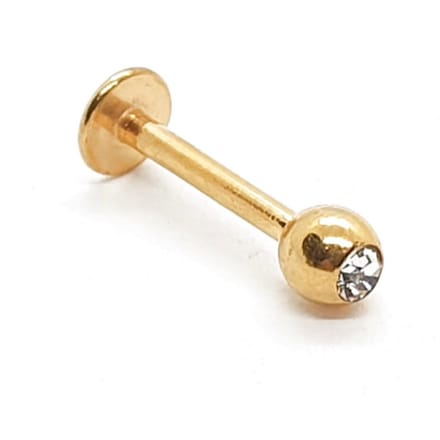 Goud Met Steentjes - Neus / Septum / Helix Piercing