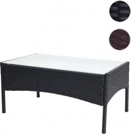 Poly-Rattan tuintafel big bruin