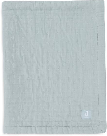 Jollein Deken Hydrofiel 75x100cm Jacquard Sea Green GOTS