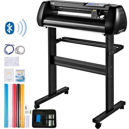 VEVOR Vinyl Snijplotter, 630 mm Snijplotter Machine, 20 - 800 mm/s Vinyl Cutter Plotter, 3 Bladen Snijplotter, Plottermachine met Signmaster-software, Folieplotter Snijder voor Borden en Decoraties