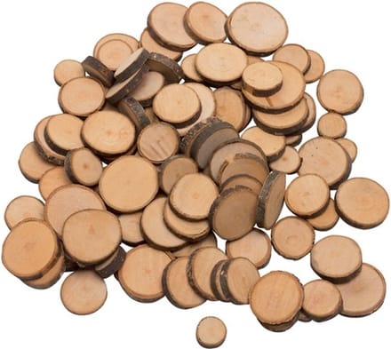 Goki Wooden Branch Discs Craft Material 100 pcs.