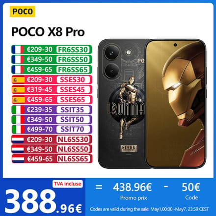 POCO X8 Pro, wereldwijde versie, smartphone met Dimensity 8500-chip, 6500 mAh-batterij, 6,59 inch 120 Hz AMOLED-scherm, 50 MP-camera, NFC, Android 14.