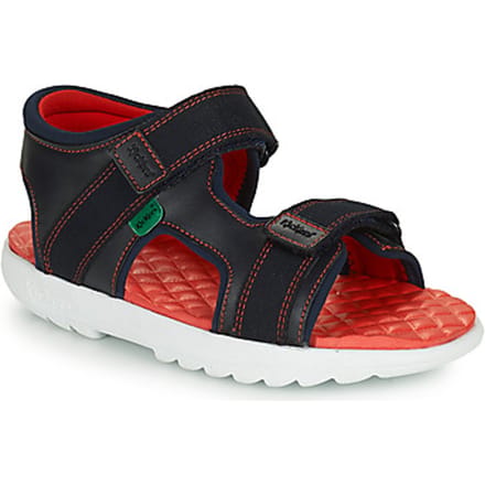 Kickers  Platte sandalen KICKSTER SANDAL LTHR JM NVY