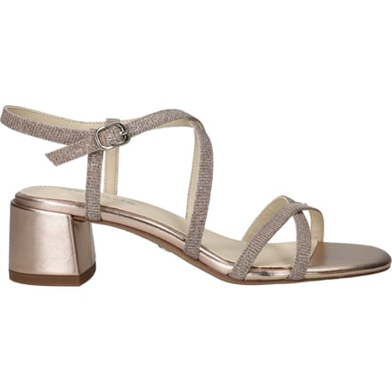 Tamaris Tamaris Sandalen met hak goud Textiel