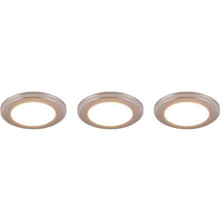 Trio Lighting LED downlight Argus RGBW afstandsbed. 3er chroom