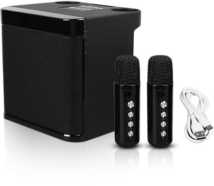 Dailygoods- Karaoke Luidsprekers Draagbaar - Bluetooth Luidspreker - Draadloze Microfoons - Thuisfeest/Kamperen - Uitstekende Kwaliteit - Karaoke Machine
