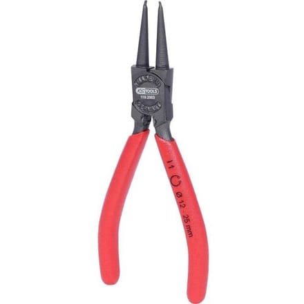 KS Tools 1192053 Precisie-borgveertang 10-25 mm Puntvorm Recht