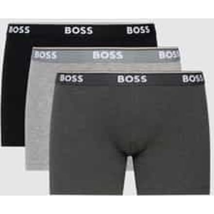Boxershort met logo in band in een set van 3 stuks, model 'Power'