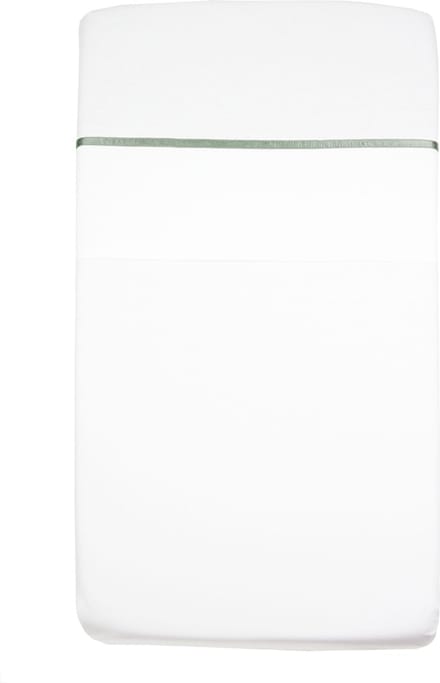Briljant Baby Wieg Laken met Bies - 75x100 - Stonegreen