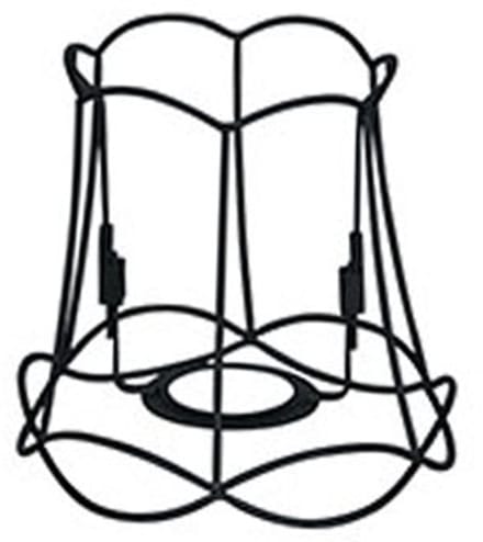 QAZQA granny frame - Retro Lampenkap - Ø 150 mm - Zwart -