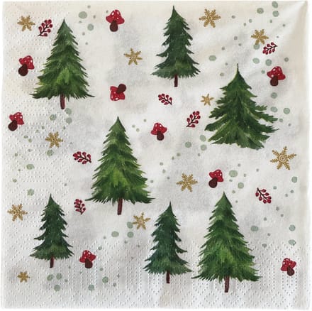 3BMT® Servetten Kerstmis - Kerstboom - 3 laags Papier - 10 stuks