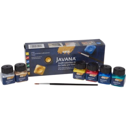 Javana stofverf Metallic voor donkere en lichte ondergrond