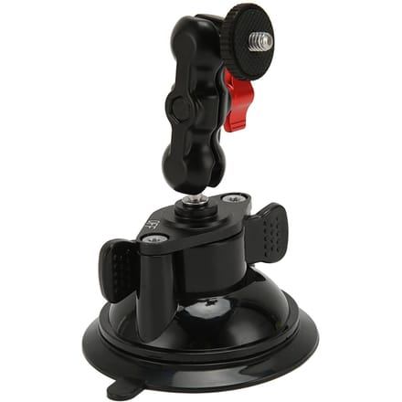 Krachtige zuignap camera autohouder actie camera houder camera autohouder dubbele kogel scharnierend black
