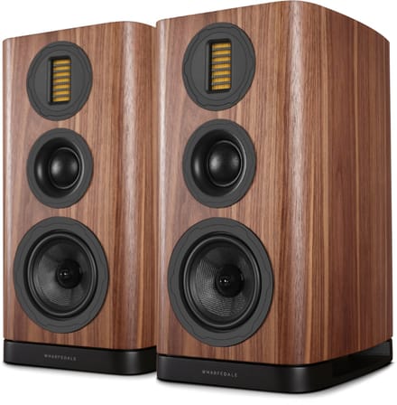 Wharfedale EVO 5.2 Boekenplank Speakers - Hifi Stereo Set - Passieve Speaker - 3-Weg Luidsprekers - Walnoot