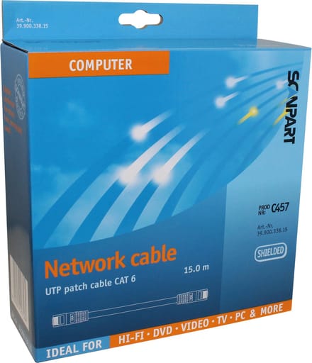 Scanpart UTP kabel 15 meter - Internetkabel - LAN kabel - Netwerkkabel - CAT 6
