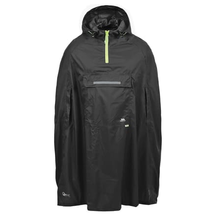 Trespass Qikpac Poncho Zwart S Vrouw