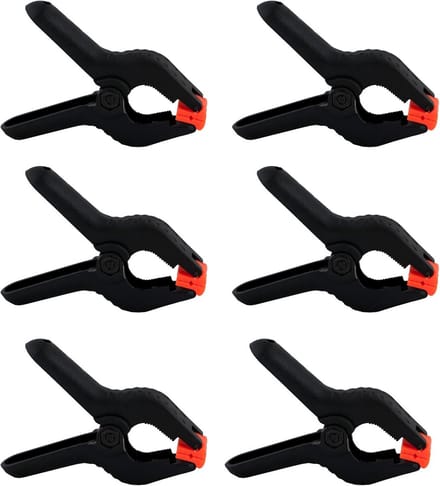 Set van 6 Zwarte Kabelbinders - Handige Klemmen voor Kabelbeheer