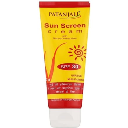 SPF30 Zonnebrandcrème 50 g Patanjali 1 pcs