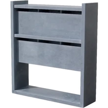 Brievenbusunit Madrid - Natuursteen - Blauwe Hardsteen - 6 Stuks - 8x140x36cm