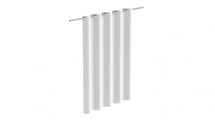 EISL Douchegordijn Wit–Waterafstotend Polyester – Anti-Schimmel 1800x2000