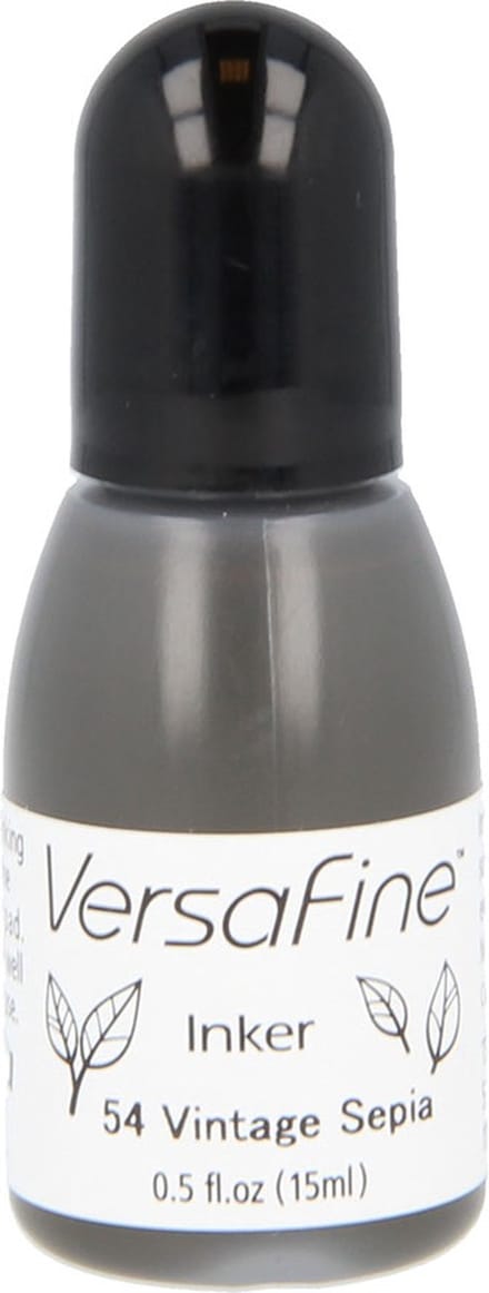 Vulling stempelkussen vintage sepia - 15 ml - Versafine Tsukineko