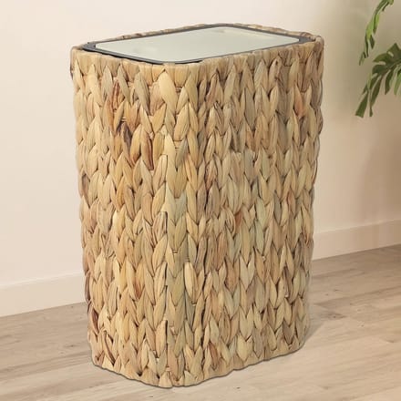 Boho Rotan Prullenbak met Deksel voor Badkamer en Keuken