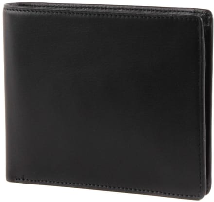 Esquire Leren Portemonnee Logo Left - Hander Wallet Black Zwart