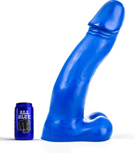 All Blue Dildo 45 x 9 cm - blauw