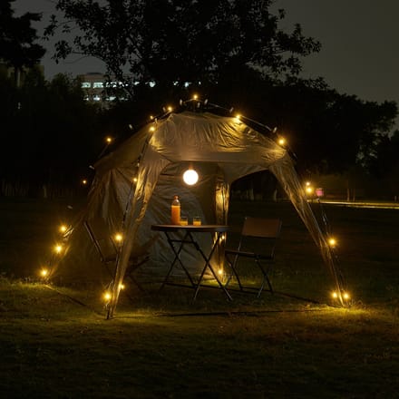 LED Paviljoen Barendrecht partytent 250x250x190 cm grijs pro.tec