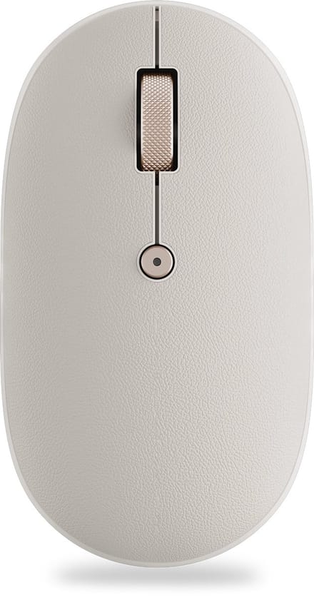 Satechi OntheGo Draadloze Muis – Multi-Apparaat Koppeling – Oplaadbare Functie – Aanpasbare DPI-Controle - Beige